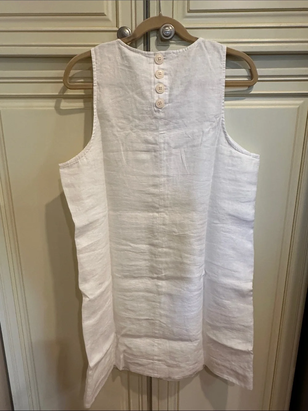 J. Crew Franco Linen Dress Saffron